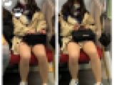 JK風私服美女の対面エロ過ぎるミニスカ生脚101