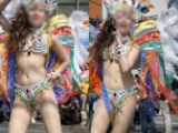 【写真】七色のケツァール（極楽鳥）のタンガを身に纏った美麗サンバダンサー vol.1