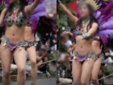 【写真】紫白黒のエキゾチックカラーな美麗グラマラスな若さ溢れるJDサンバ軍団