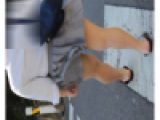 【風ちら】素足にローファーJKをストーカー【神風ぱんちら】