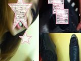 【顔出しあり】靴ぶっかけ・仲良しの女の子のブーツにぶっかけ