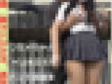 無防備　超ミニスカJK　痴漢２