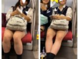 超絶JK風制服S級美女の対面エロ過ぎるミニスカ生脚96