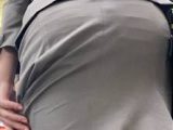 お姉さんの後ろ姿　８７　OL　スーツ　爆尻　階段上り　タイトスカート