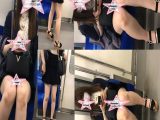 お姉さんの生足を正面から堪能する