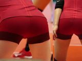 Wバレーボール大会 29 赤ユニ 伝説長身レシーバー