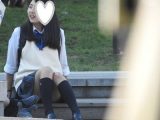 制服姿の可愛いコを発見！！（ＦＨＤ）大変です！！パンツが見えてますよ６