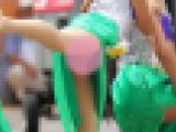 【オリジナル撮影156枚】元気な開脚で衣装の中が丸見え JC風 チア写真集 01