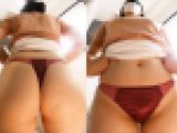 【ワンコイン人妻パンチラ】超人気スイーツショップに朝からママ友さんと並んでたノリ良いおばさん