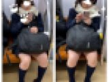 JK風制服美女の対面エロ過ぎるミニスカ生脚100