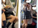 2名のJK風制服S級美女の対面エロ過ぎるミニスカ生脚106