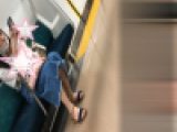 【電車対面】脚フェチ