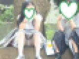 お座り美少女発見！！（ＦＨＤ）大変です！！パンツが見えてますよ４８