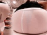 【FullHD】超強力な突き出しで透けるのは「パンティー」通り越して「ザ・生尻！」な垂涎爆尻