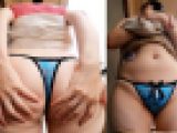 【ワンコイン人妻パンチラ】可愛いキャラのコラボエコバッグがどうしても欲しいおばさん
