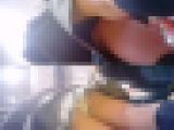 秀才jkの定番は黒、靴の試着は無防備他
