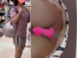 ミニスカ美女をパンチラ盗撮（ブラチラあり）