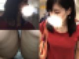 美人なお姉さん系友人の油断した瞬間に逆さ撮り!!
