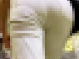 お姉さんの後ろ姿 １４８　白パン　食い込み　迫力の爆尻　階段上り　パンツ