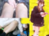 【粘着痴漢】友達達と帰宅中一人になったJKを狙い執拗にパイパンマ◯コを弄り回しトイレに連れ込みチ◯ポを生挿入！