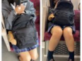 超絶JK風制服S級美女の対面エロ過ぎるミニスカ生脚138