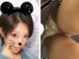 ショートカットの似合うロリJDのパンツ【逆さ撮り33】