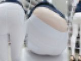 【尻ＨＤ】白パンにパンティーラインくっきり…はもちろん試着で腰パン連発！なお姉さんｗ