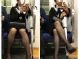 脚フェチ327　脚を組む美人人妻お姉さんの対面エロすぎるセクシーパンスト美脚後編