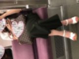 電車対面　脚フェチ