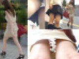 色気ムンムンお姉さん&生足美脚制服女子を前後から狙ったパンチラ動画（Full HD）