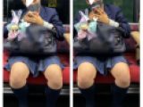 JK風制服美女の対面エロ過ぎるミニスカ生脚170