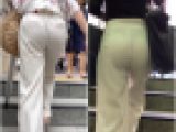 【2名・イケてるオンナの着衣尻】
