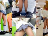 恥ずかしすぎるw制服ギャルの恥辱パンチラ!プリクラもいい感じw