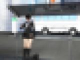 【ノーパンあり5本セット】早朝のバス停で鬼のようなスカートの短さの女子学生を発見！