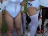コスプレ2018夏巨乳おっぱい露出しまくり白のピタピタ【動画】イベント編 4816～4820セット販売