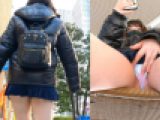 ギャルKちゃんは超ビ○チ！？「正」の字がうっすら見える太ももと食い込みTバック！