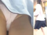 [★新作][★顔出し]パンチラ盗撮 女子大生 ピンクパンツを接近撮影