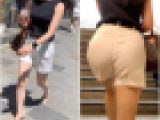 【2名・ニットおっぱいがエロいショーパン美女】