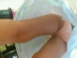可愛いピンクのパンツを逆さ撮り水色ワンピースの中を【動画】ヤバッち 015と012セット販売