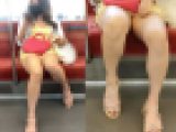 とんでもなくエロい生脚を見せつける露出度高めの美女（後編）