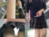 #46 5日分密着収録!健康的ムニムニ制服JKちゃんの逆さ撮り風景
