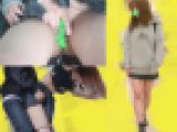 【粘着痴漢】生意気そうな巨乳JKを電車で潮吹き！人気のないビルに連れ込みイラマチオ＆バックから生ハメ中出し！