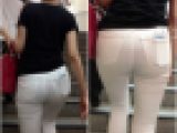 【2名・縁起が良い！真っ赤なパンツと純白のパンツ着衣尻】
