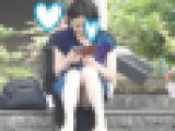 お座りお姉さん発見！！（ＦＨＤ）大変です！！パンツが見えてますよ８８