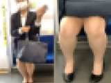 リクスーを着て就活を頑張る無防備なむっちり女子大生（後編）