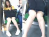 【5/31まで顔出し】美麗デニミニJDが生白パンティ見せてくれて