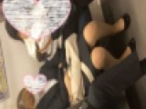 仕事帰りに寝ている金髪ギャルOL
