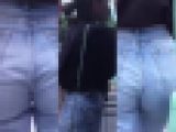 セクシーデニム9＊わざとか知らずかジーパンを尻に食い込ませ街を歩く痴的なお姉さんを見た