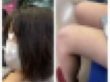 美人お姉さんのエロ過ぎる接近生足美脚414