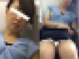 (電車対面）（顔出し）攻めすぎちゃったOL奥さま…フロントスリット入りのえちえちなミニタイト▼ぞーんwith○んてぃを観察してみ
